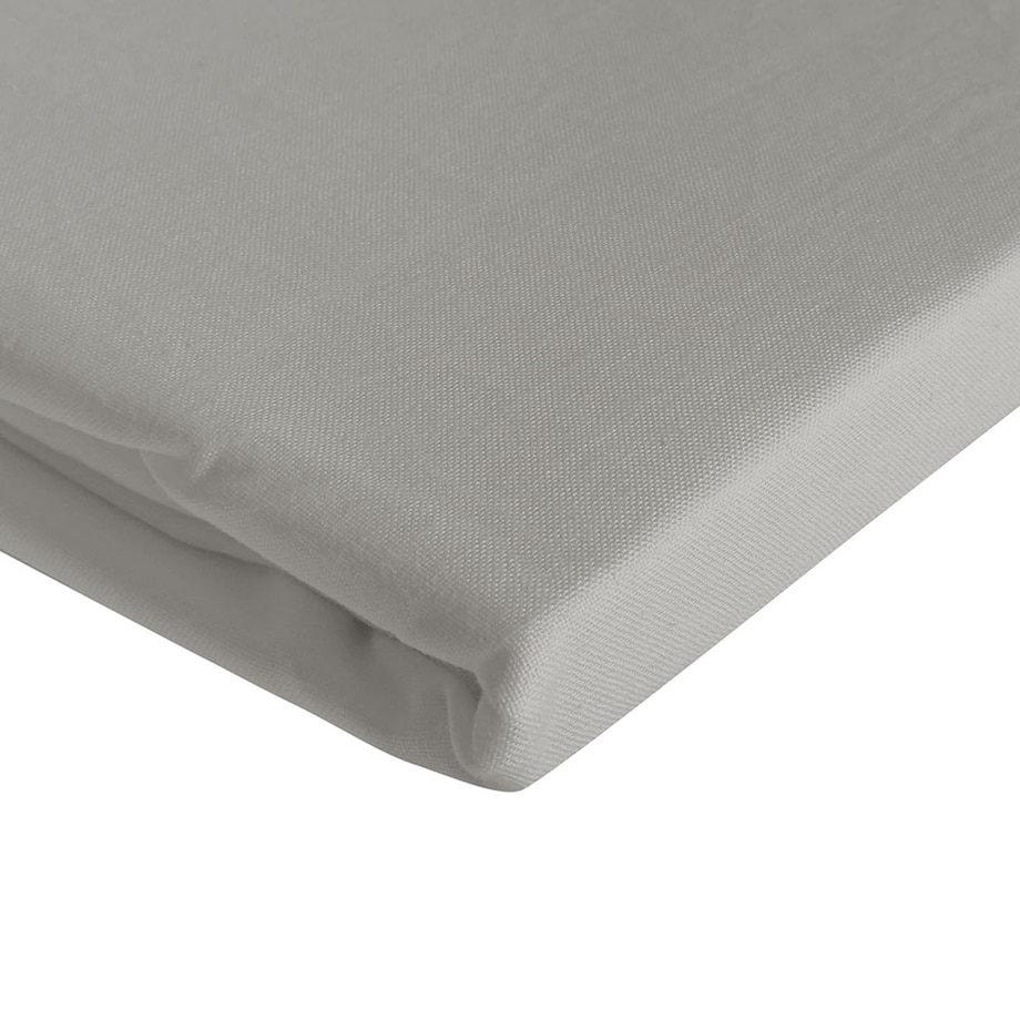 Prześcieradło bawełniane bez gumki 160x200 + dodatkowe 5cm po bokach jasno szare