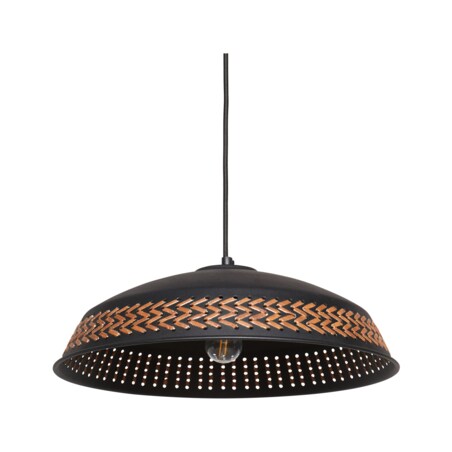 Lampa wisząca metalowa czarna MINILLAS