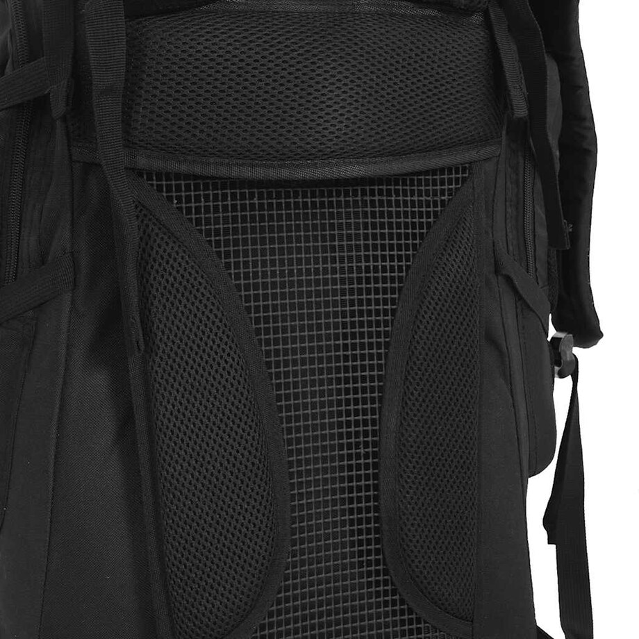vidaXL Plecak turystyczny, czarny, 80 L, tkanina Oxford