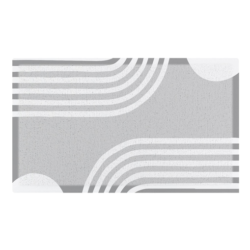 Wycieraczka Grey Abstract Lines Indoor & Outdoor (- 70 x 40 cm)
