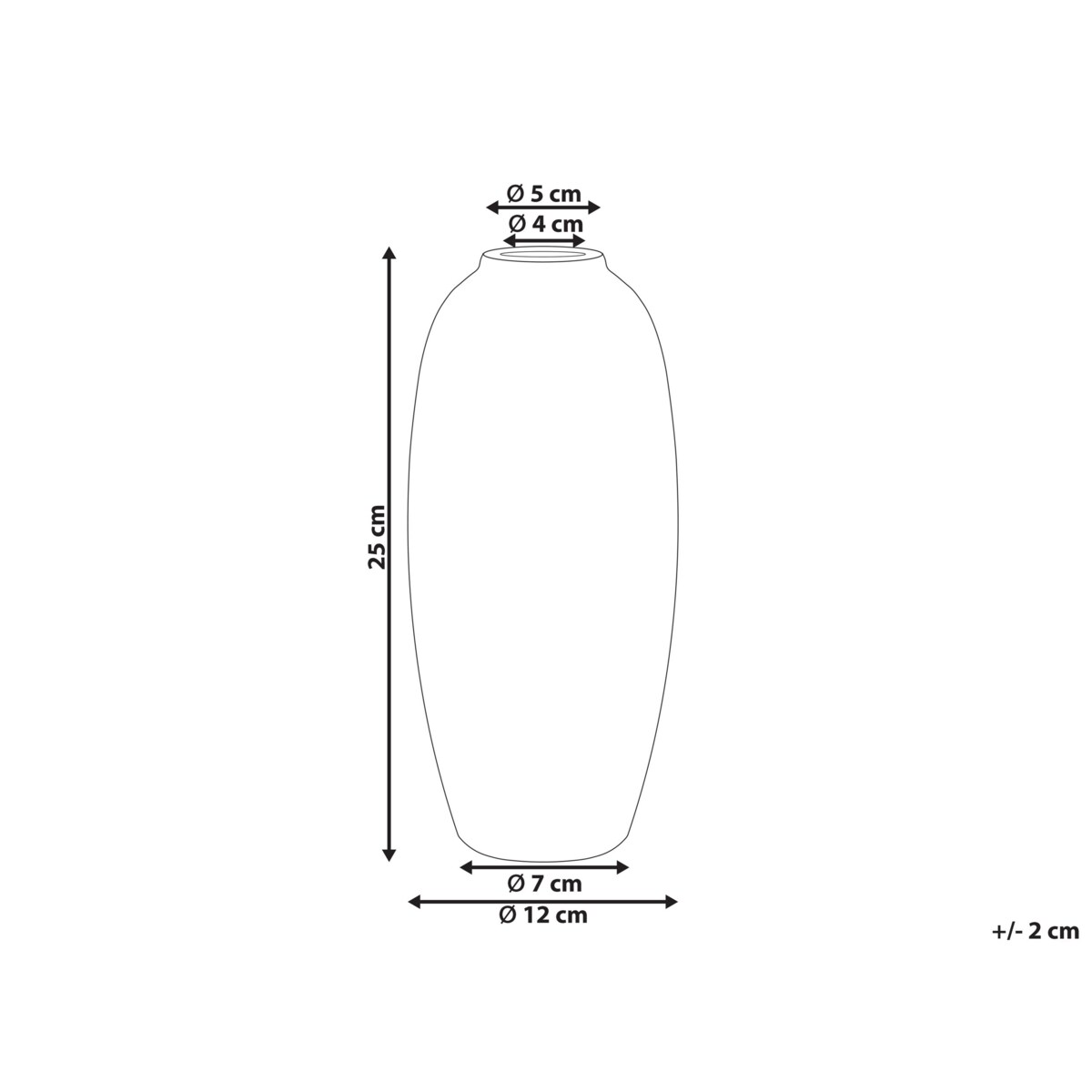 Wazon na kwiaty ceramiczny biały z niebieskim MUTILENE