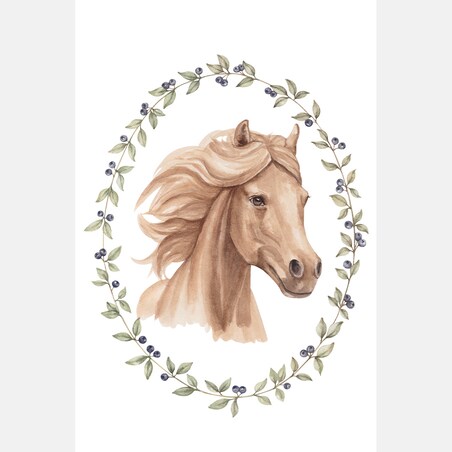 Plakat dla dzieci Koń Kasztan 40x50