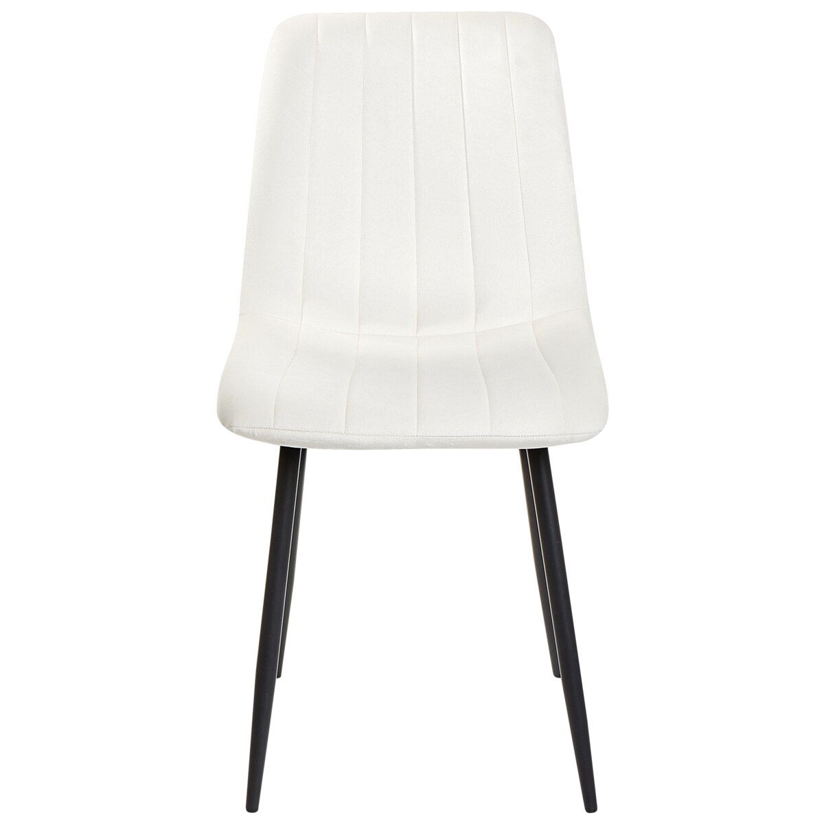 Krzesło do jadalni Zestaw 4 Welur Złamana biel KALISPELL