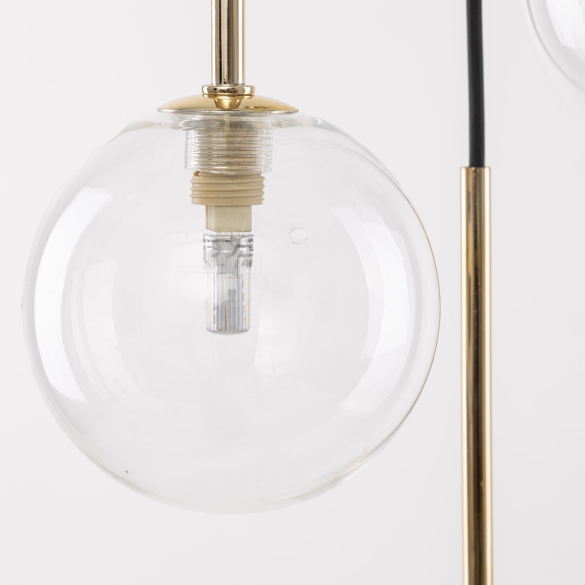 Lampa wisząca TK Lighting NILOS 5944 czarno-złota, 10xG9, regulowana, szkło i metal