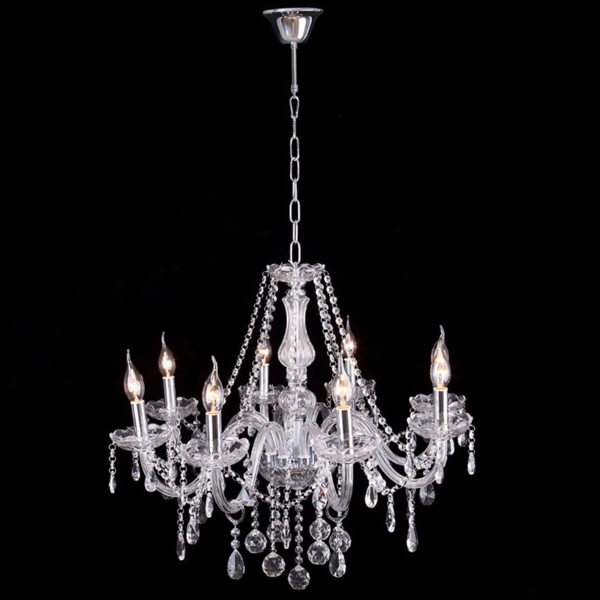 Lampa sufitowa kryształowa żyrandol 8xE14 300750