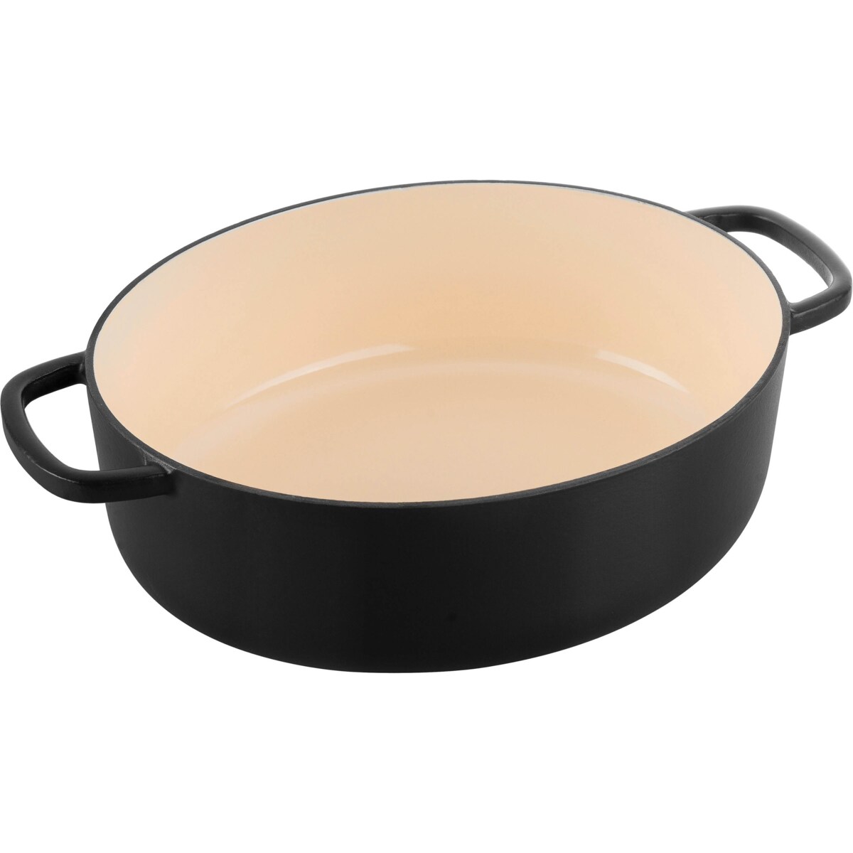 Garnek żeliwny owalny Ballarini Bellamonte - Czarny, 5.5 ltr