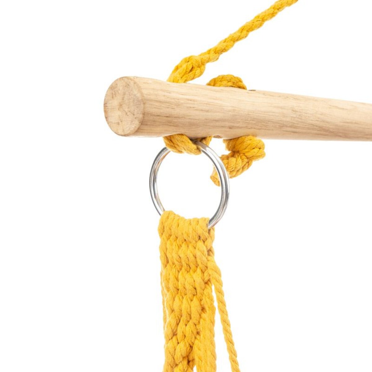 Fotel hamakowy z belką i poduszkami pomarańczowy hamak