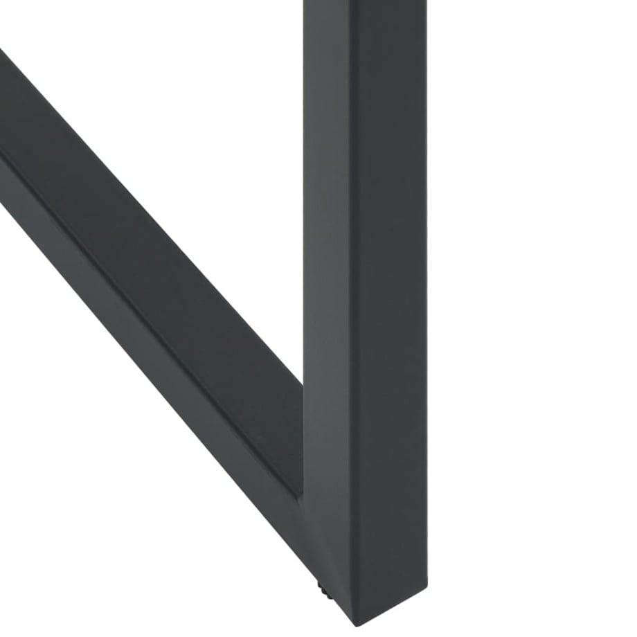 vidaXL Stołki barowe, 2 szt., czarne, 38x38x80 cm, malowana stal