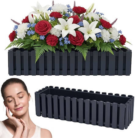 Donica Na Cmentarz Skrzynka Korytko Doniczka Na Wszystkich Świętych Boardee Fence 58 Cm