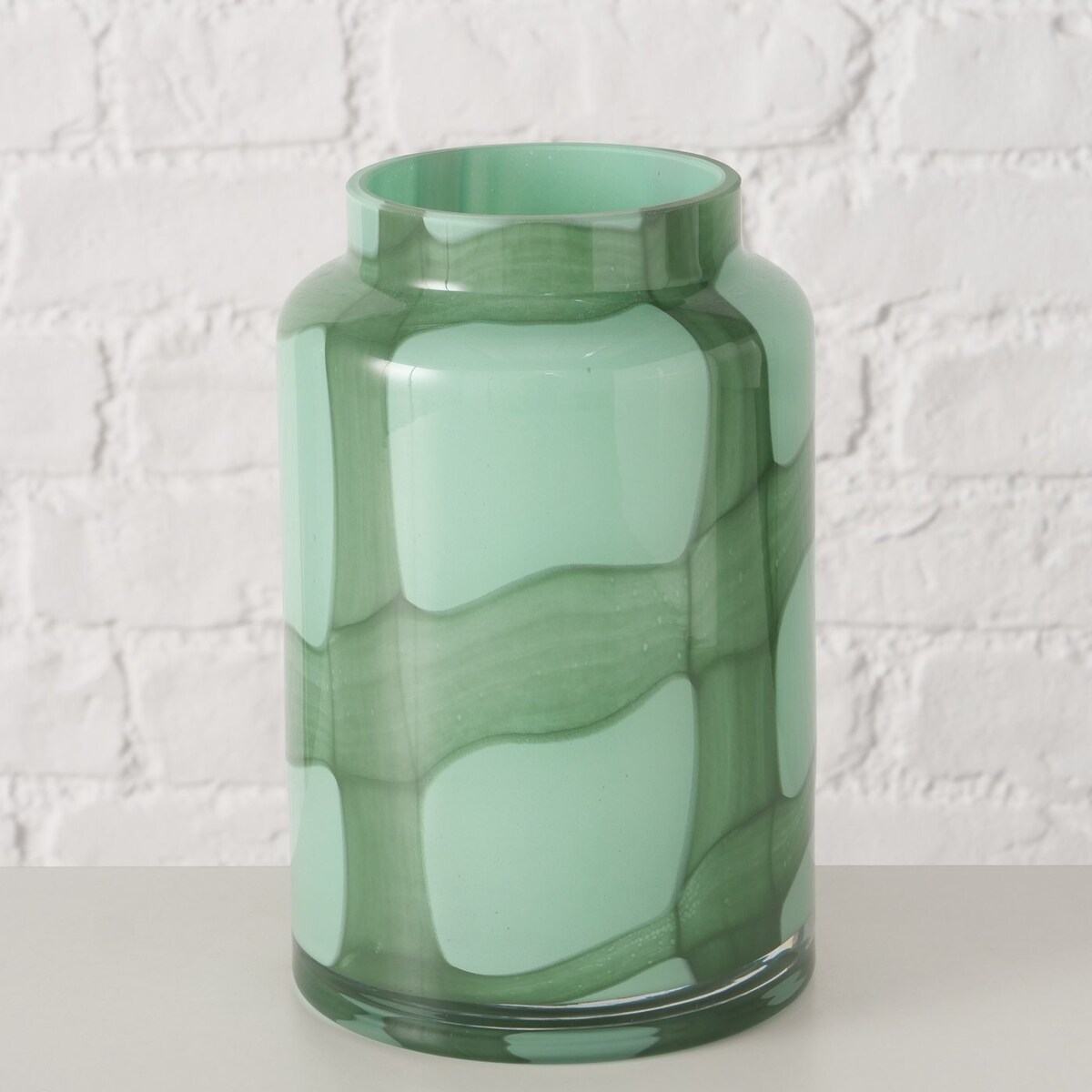 Wazon szklany zielony VERANA, wys. 20 cm