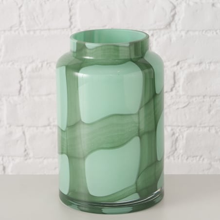 Wazon szklany zielony VERANA, wys. 20 cm