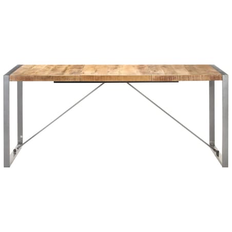vidaXL Stół jadalniany, 180 x 90 x 75 cm, lite, surowe drewno mango
