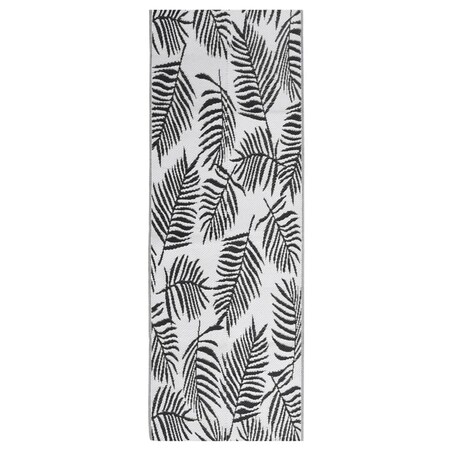 vidaXL Dywan zewnętrzny, ARAKIL czarny, 80 x 250 cm, PP