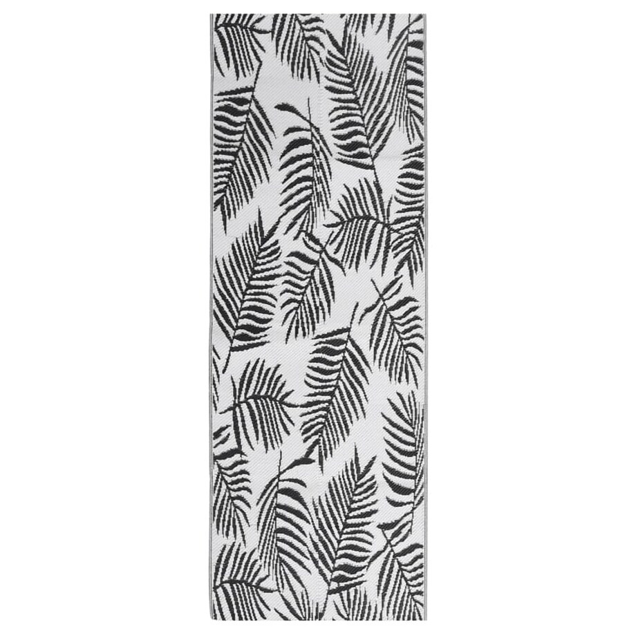 vidaXL Dywan zewnętrzny, ARAKIL czarny, 80 x 250 cm, PP