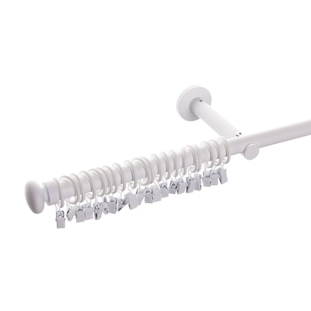 Karnisz pojedynczy Modern white matt 160cm, 160 cm