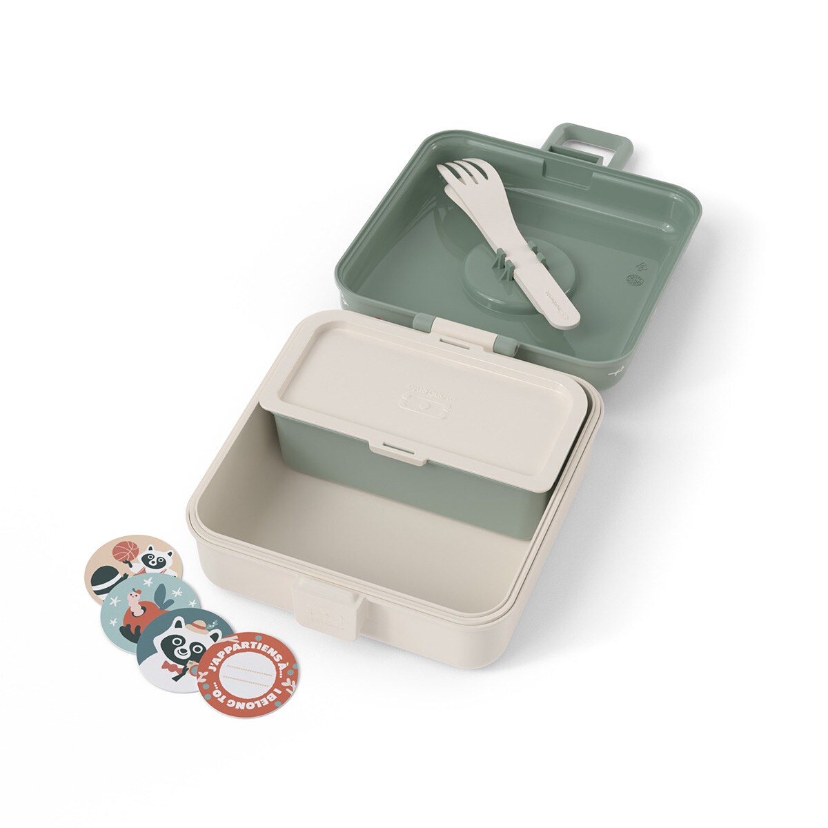 Monbento Snacky lunchbox dla dzieci 0,85 L Raccoon