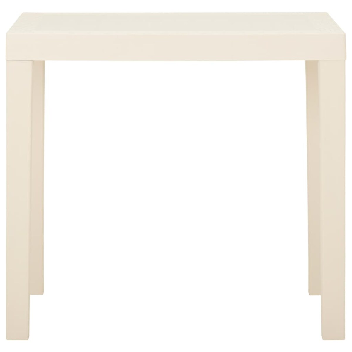 vidaXL Stolik ogrodowy, biały, 79 x 65 x 72 cm, plastikowy