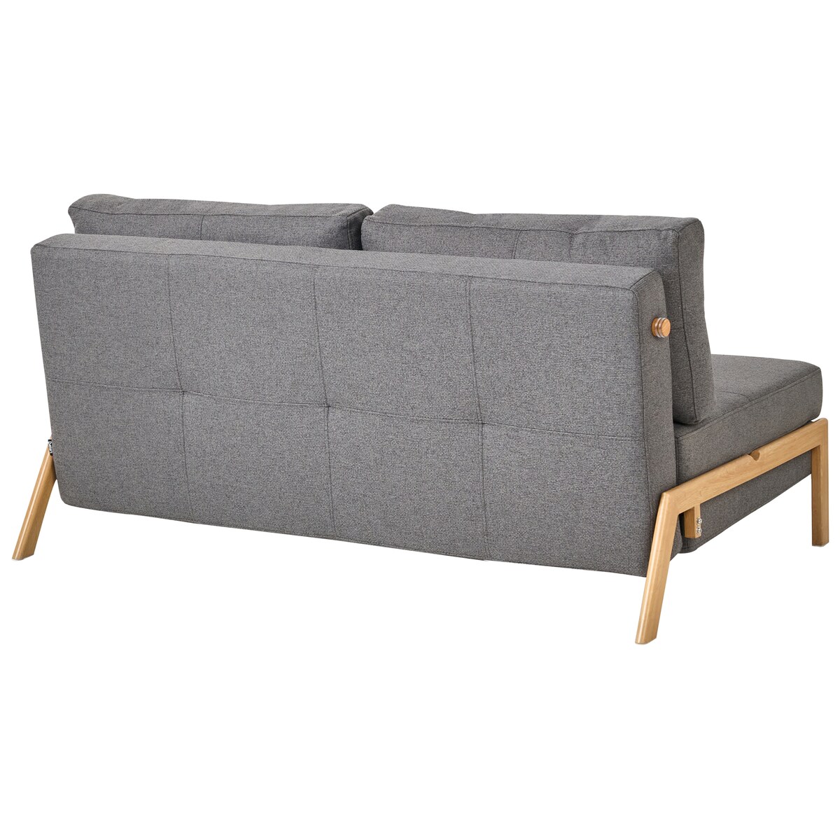 Sofa rozkładana dla 2 osób EDLAND Ciemnoszary