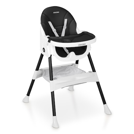 Krzesełko do karmienia dla dzieci Ricokids Mani czarne 3w1 regulowane fotelik tacka