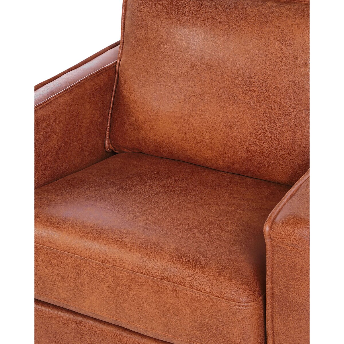 Fotel ekoskóra brązowy VIND