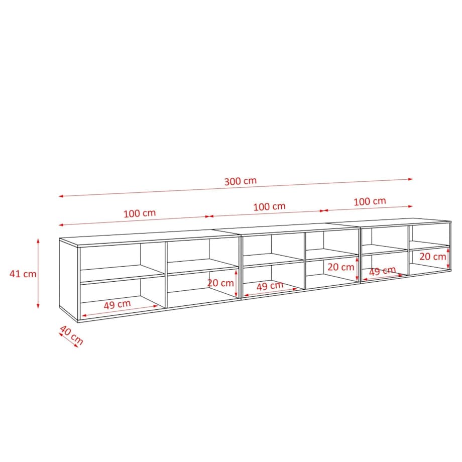 Szafka RTV CORAL 300 z lamelami, zamknięta pod telewizor -artisan+czarny