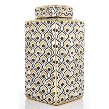 Pojemnik ceramiczny o ciekawym wzorze 30x15x15 cm TALL
