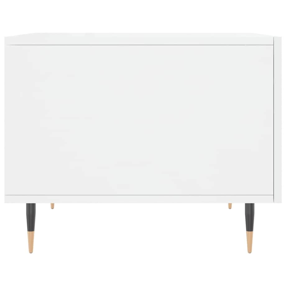 vidaXL Stolik kawowy, biały o wysokim połysku, 50x50x40 cm