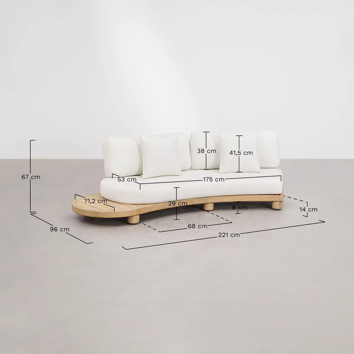 Zestaw ogrodowy Jerome Acacia Wood