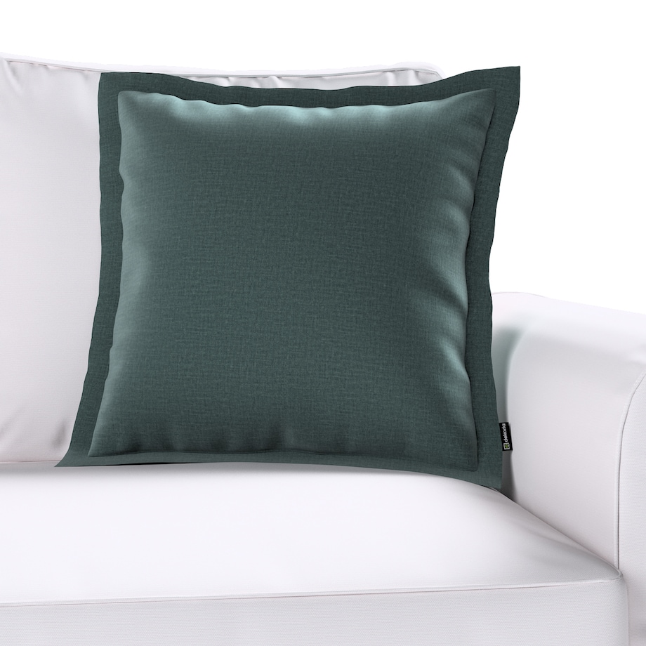 Poszewka Mona na poduszkę 45x45 zgaszony szmaragd - welwet