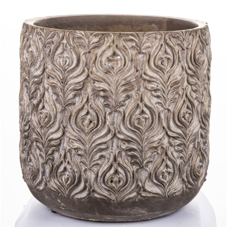 Osłonka cementowa 21x21x21 cm SIMENTA-2 złota