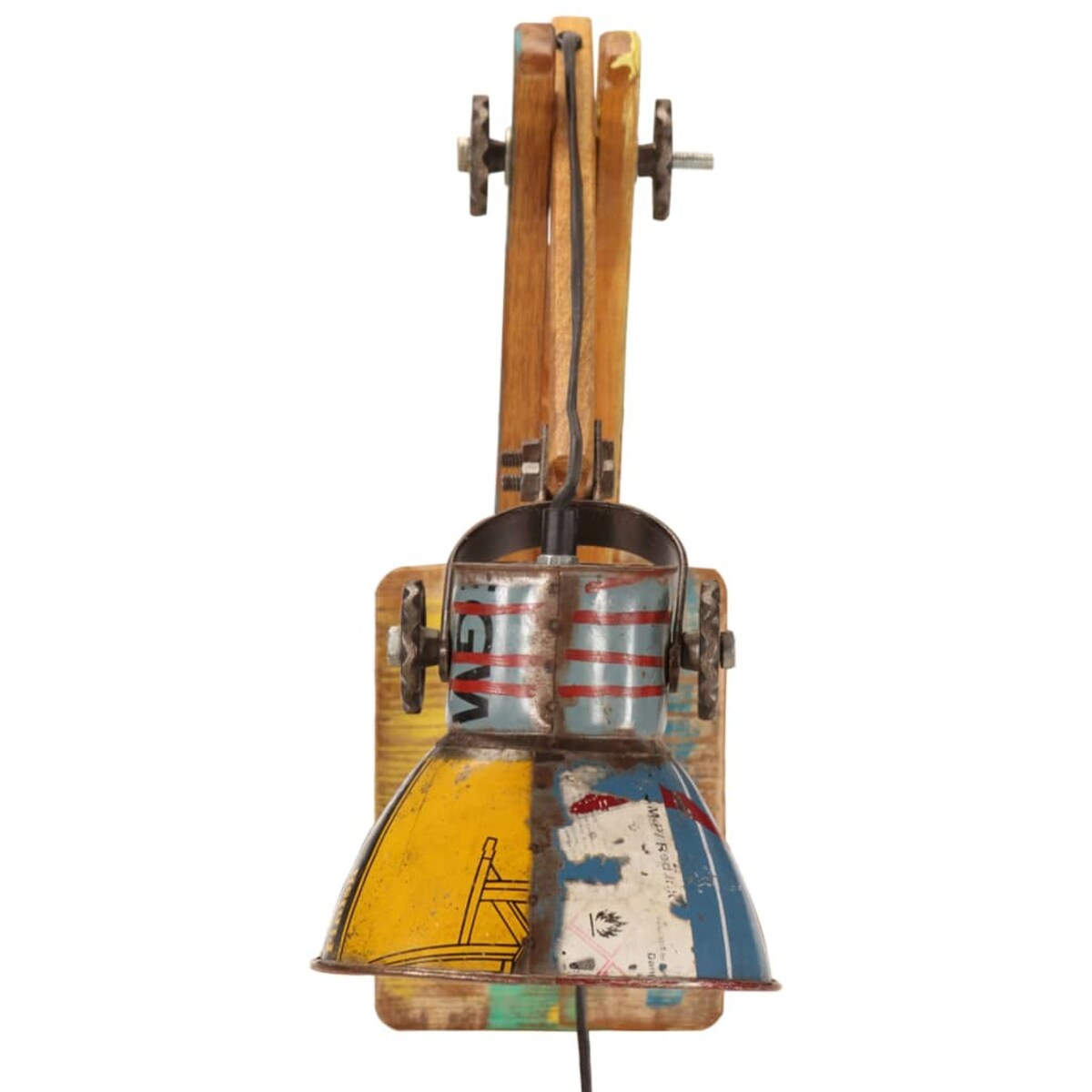 vidaXL Lampa ścienna w industrialnym stylu, kolorowa, okrągła, E27