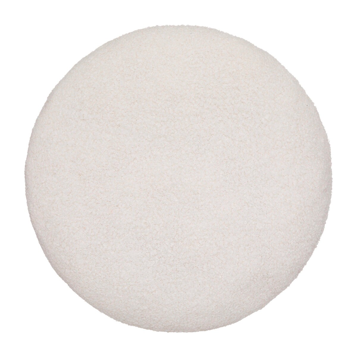 Poduszka dekoracyjna z efektem baranka, Ø 40 cm