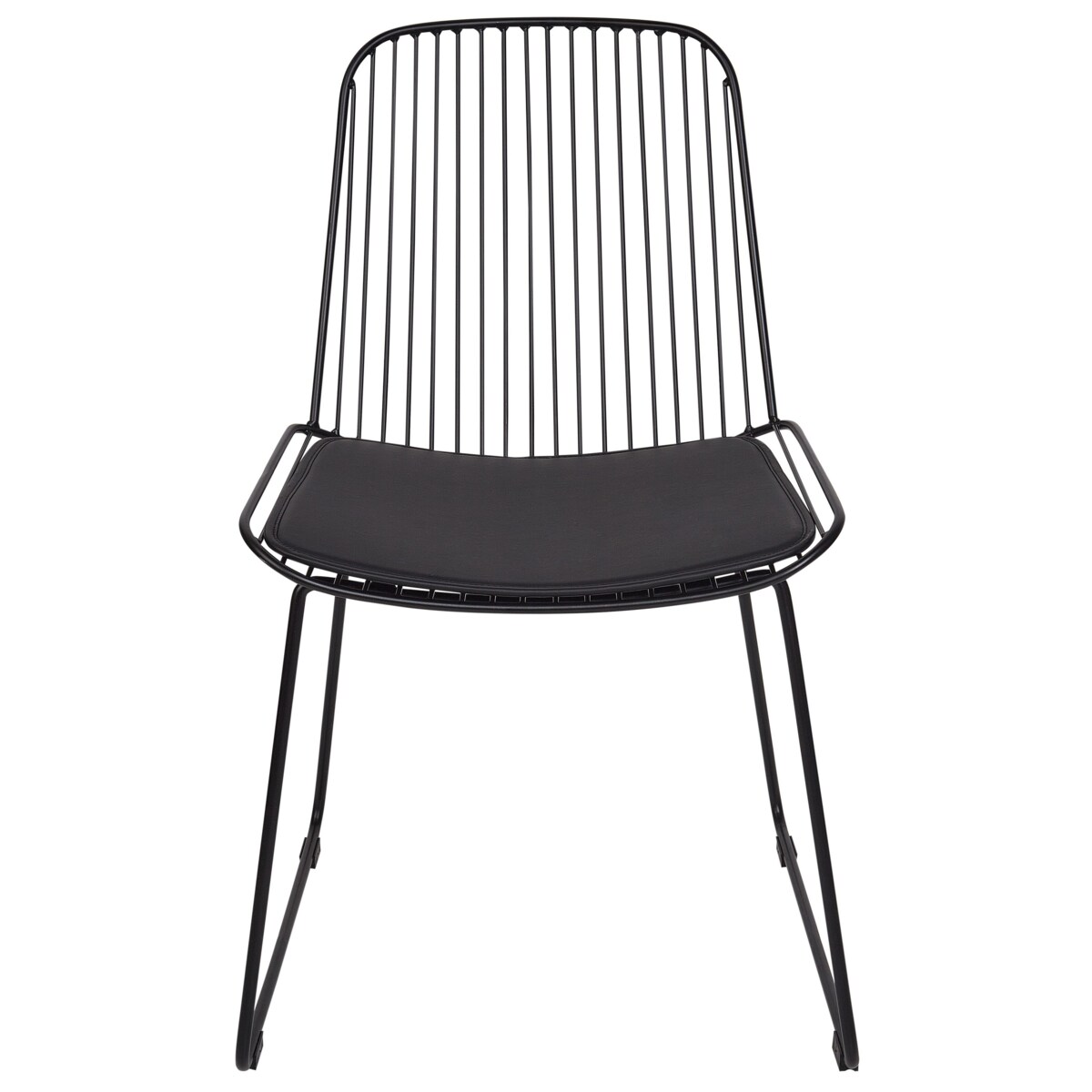 Zestaw 2 krzeseł do jadalni czarny PENSACOLA