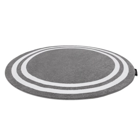 Dywan HAMPTON Ramka koło szary koło 140 cm