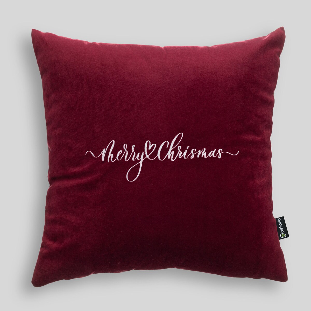 Poszewka na poduszkę Winter Wish 43x43 cm boże narodzenie, święta, świąteczne, bordowy -czerwony, 43x43 cm