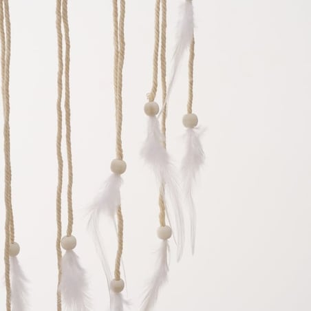 Pleciony Ozdobny Łapacz Snów Boho makrama na Ścianę do Sypialni 30 x 80 cm