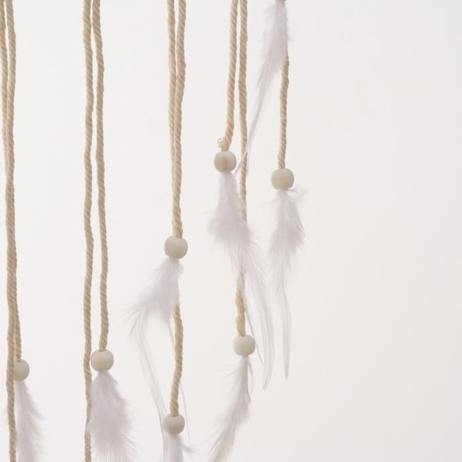 Pleciony Ozdobny Łapacz Snów Boho makrama na Ścianę do Sypialni 30 x 80 cm