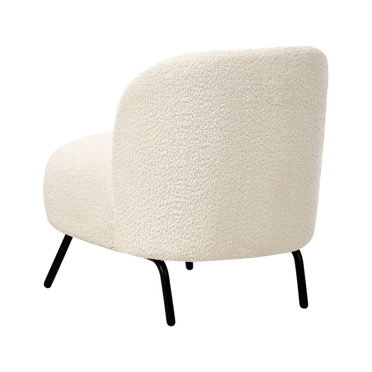 Fotel Boucle Złamana biel KUMLA