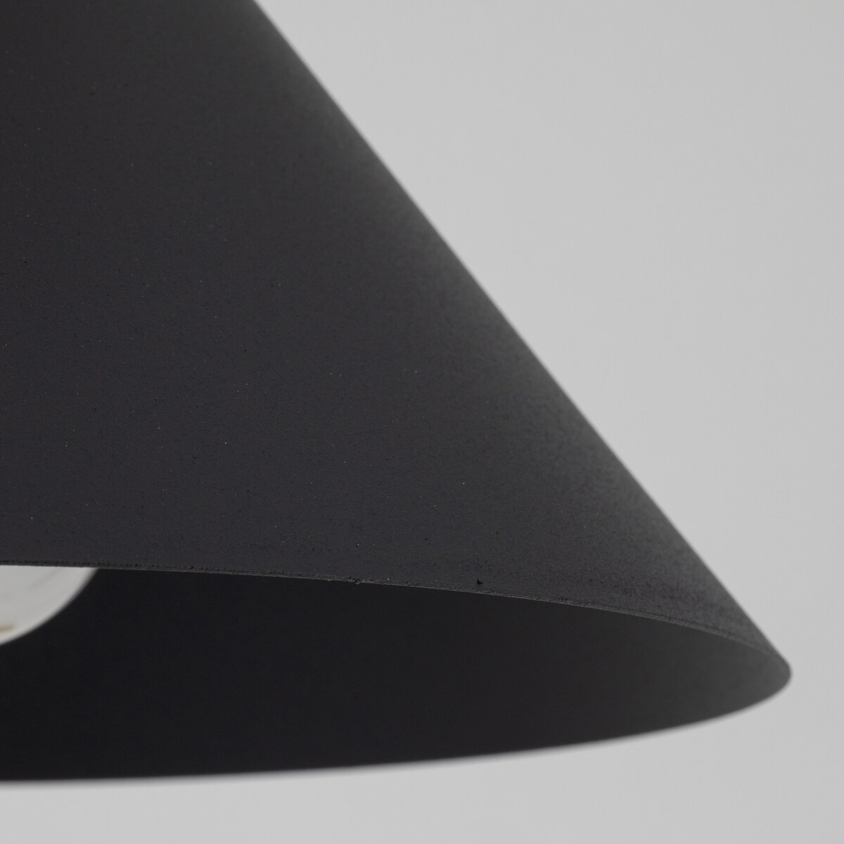 Lampa wisząca TK Lighting CONO BLACK 10058 czarna E27 19 cm regulowana wysokość do 140 cm metalowy klosz