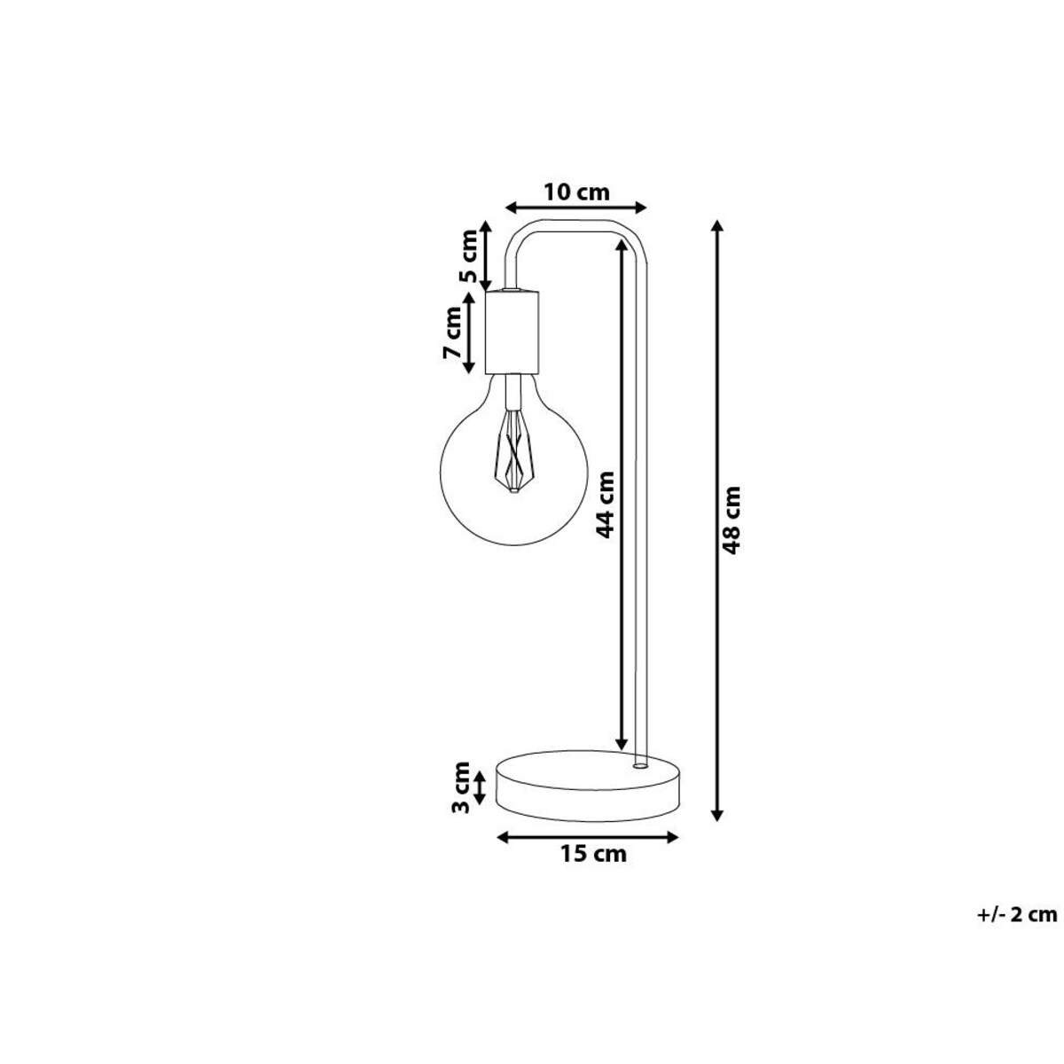 Lampa stołowa metalowa złota SAVENA