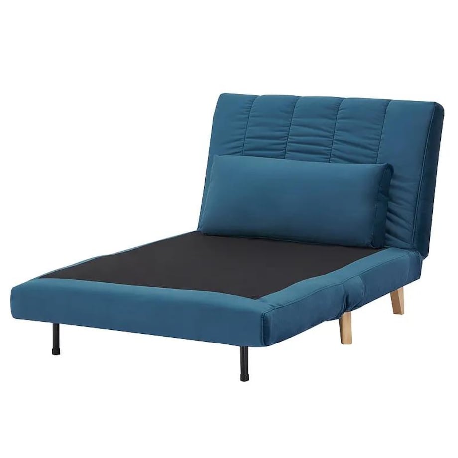 Fotel rozkładany BILLY VELVET niebieski