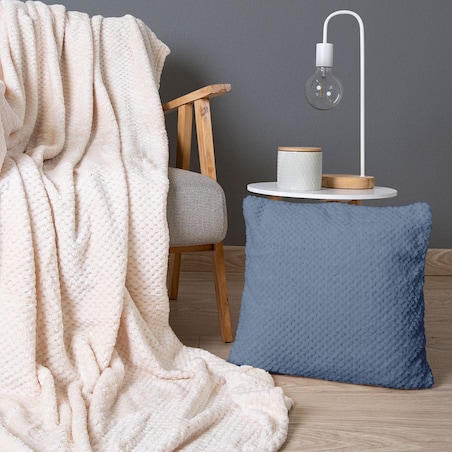 Poszewka żakardowa 40x40 kolor jasny błękit