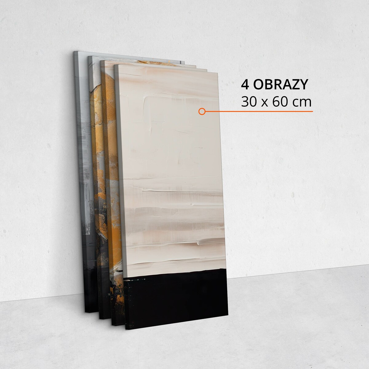 Obraz na płótnie Nowoczesna malowana abstrakcja 120x60cm