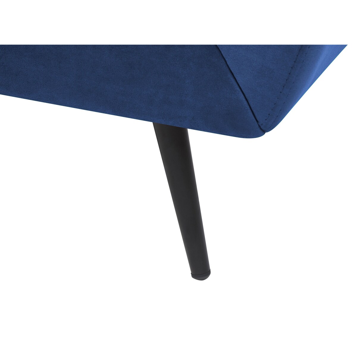 Sofa 3-osobowa welurowa niebieska LENVIK