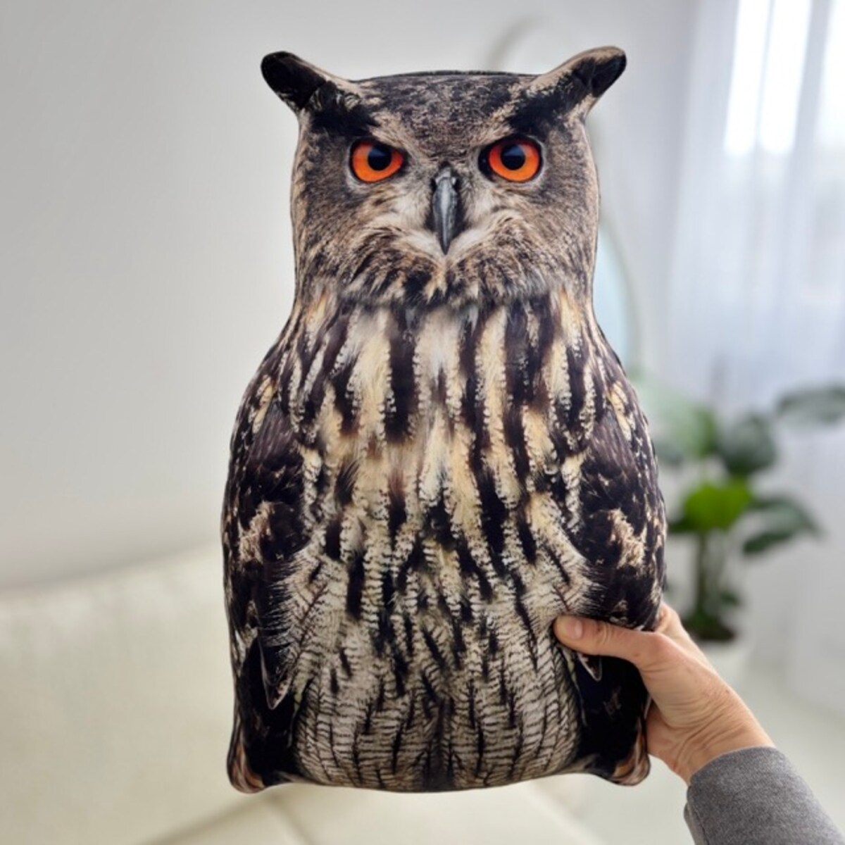 Poduszka duża Sowa Puchacz Bubo bubo