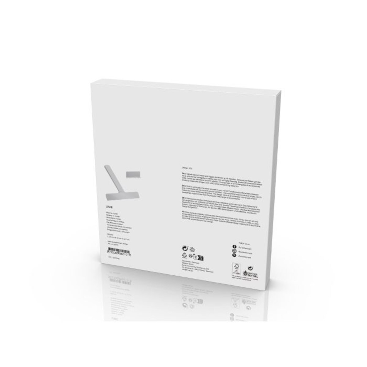 Ściągaczka łazienkowa z uchwytem Ume Soft Grey 35010