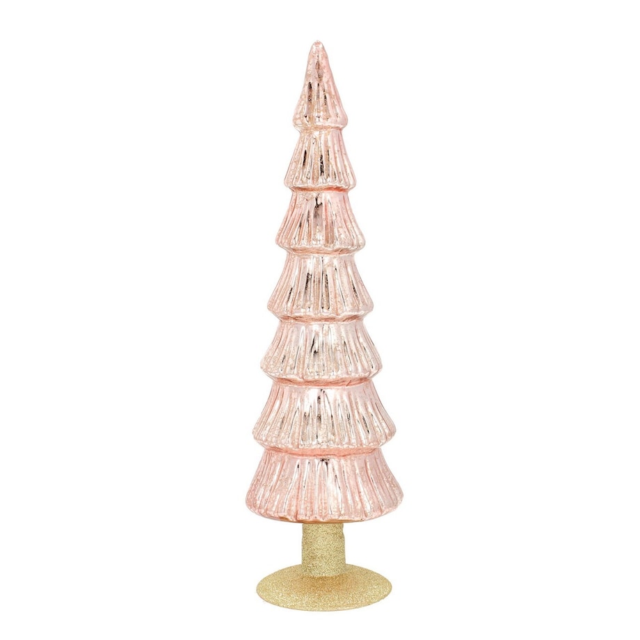 Dekoracja Pink Christmas Tree 36cm boże narodzenie, święta, świąteczne, różowy-złoty, 10 x 36 cm