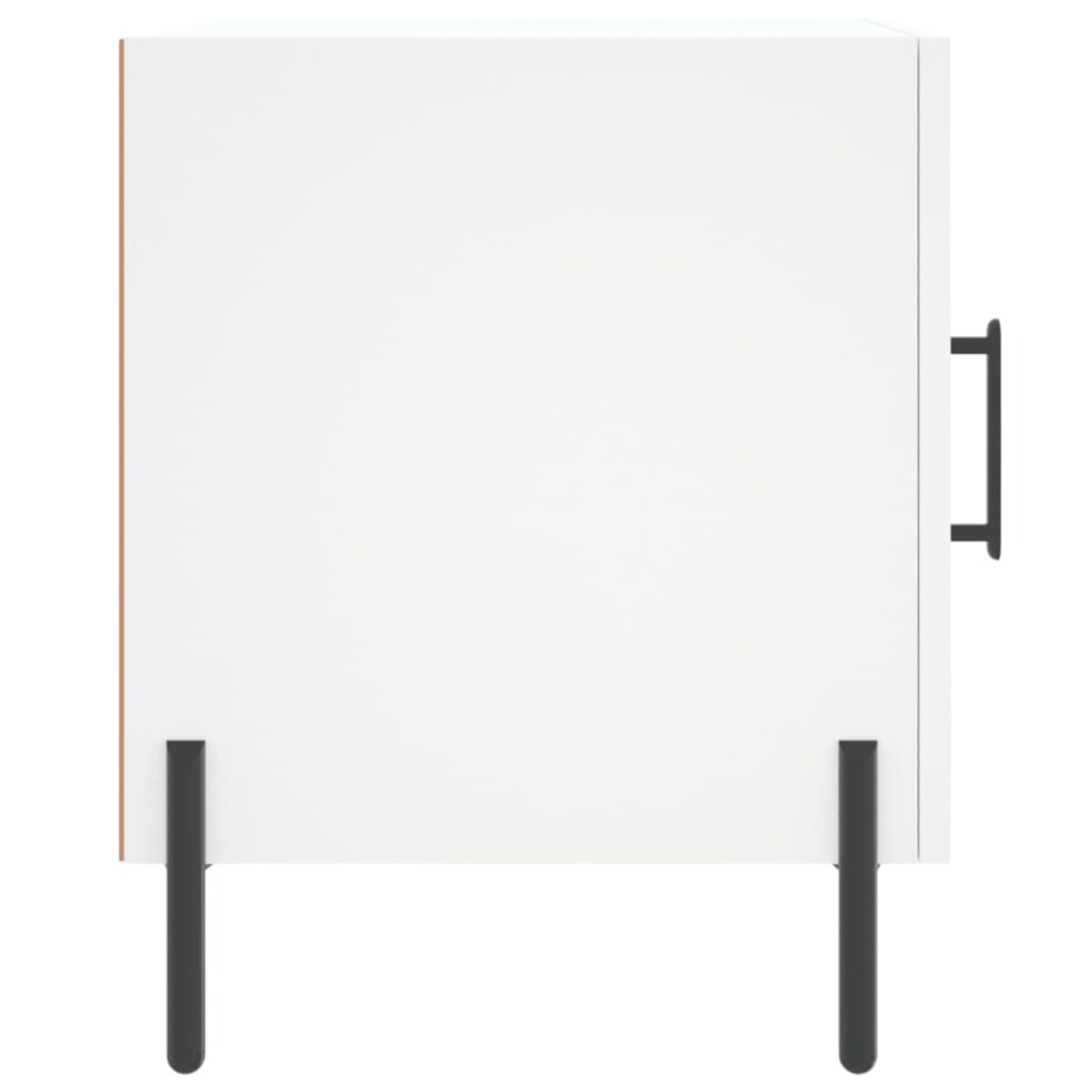 vidaXL Szafka nocna, biała, 40x40x50 cm, materiał drewnopochodny