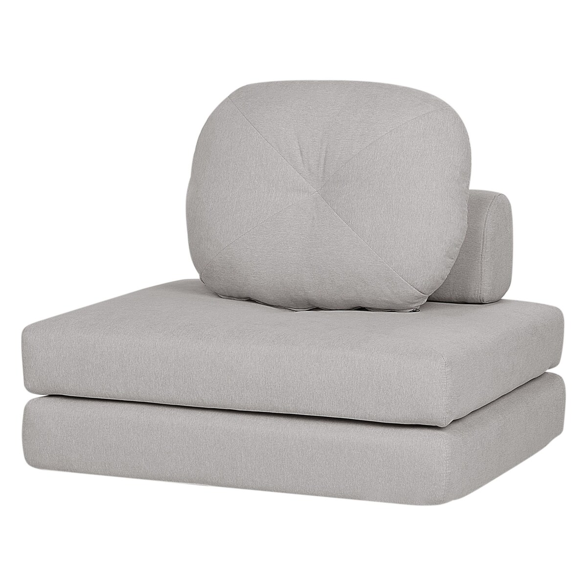 Sofa rozkładana jednoosobowa jasnoszara OLDEN