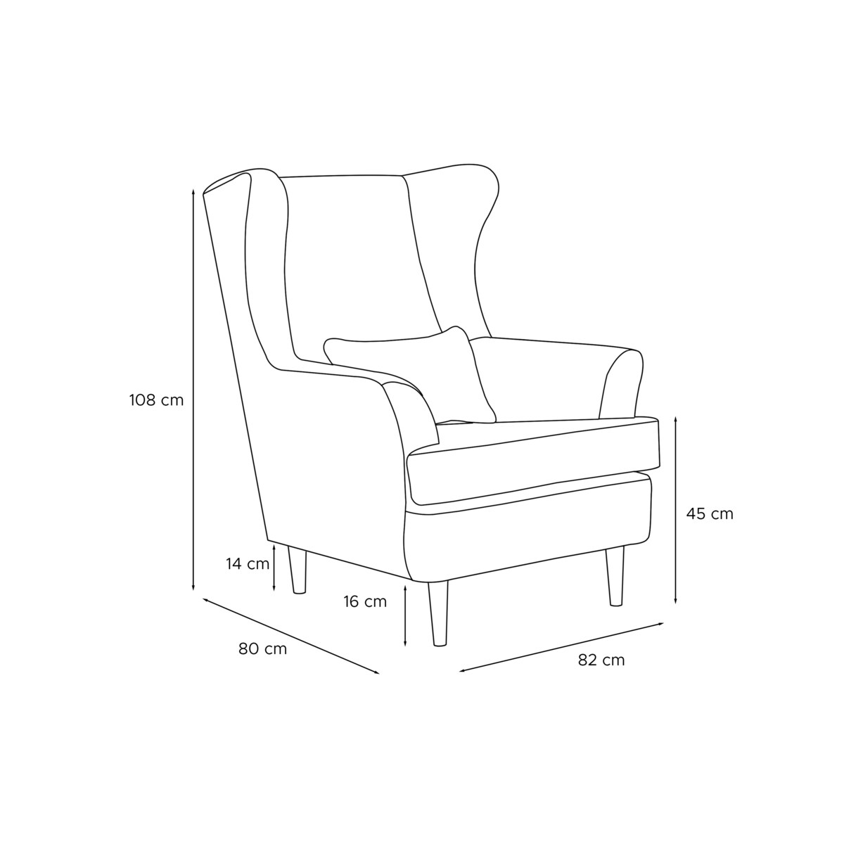 KONSIMO STRALIS Fotel, kolor szary